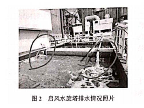 山西義望錳鐵破碎工藝啟風(fēng)水旋塔應(yīng)用案例